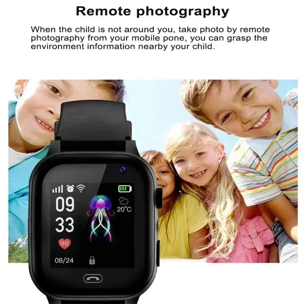 VIVO 4G Kids Smart Watch Mini Kids Phone with Call SOS Camera 3 in 1 Cartoon Watch Girl Boy Birthday Christmas Gift 2026New
