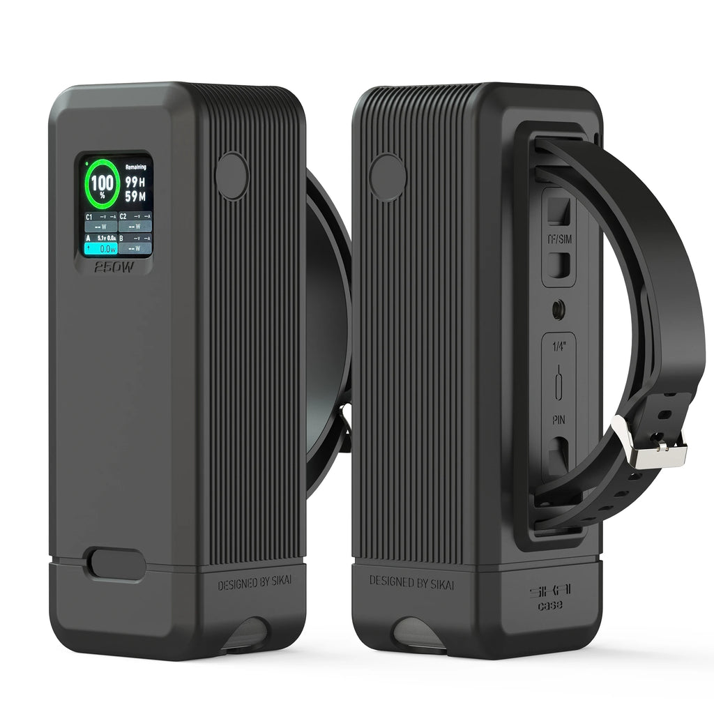 Silicone Case for Anker Prime 27,650mAh 250W/20,000mAh 200W Power Bank TF/SIM card PIN storage Carrying Travel Case Storage Bag