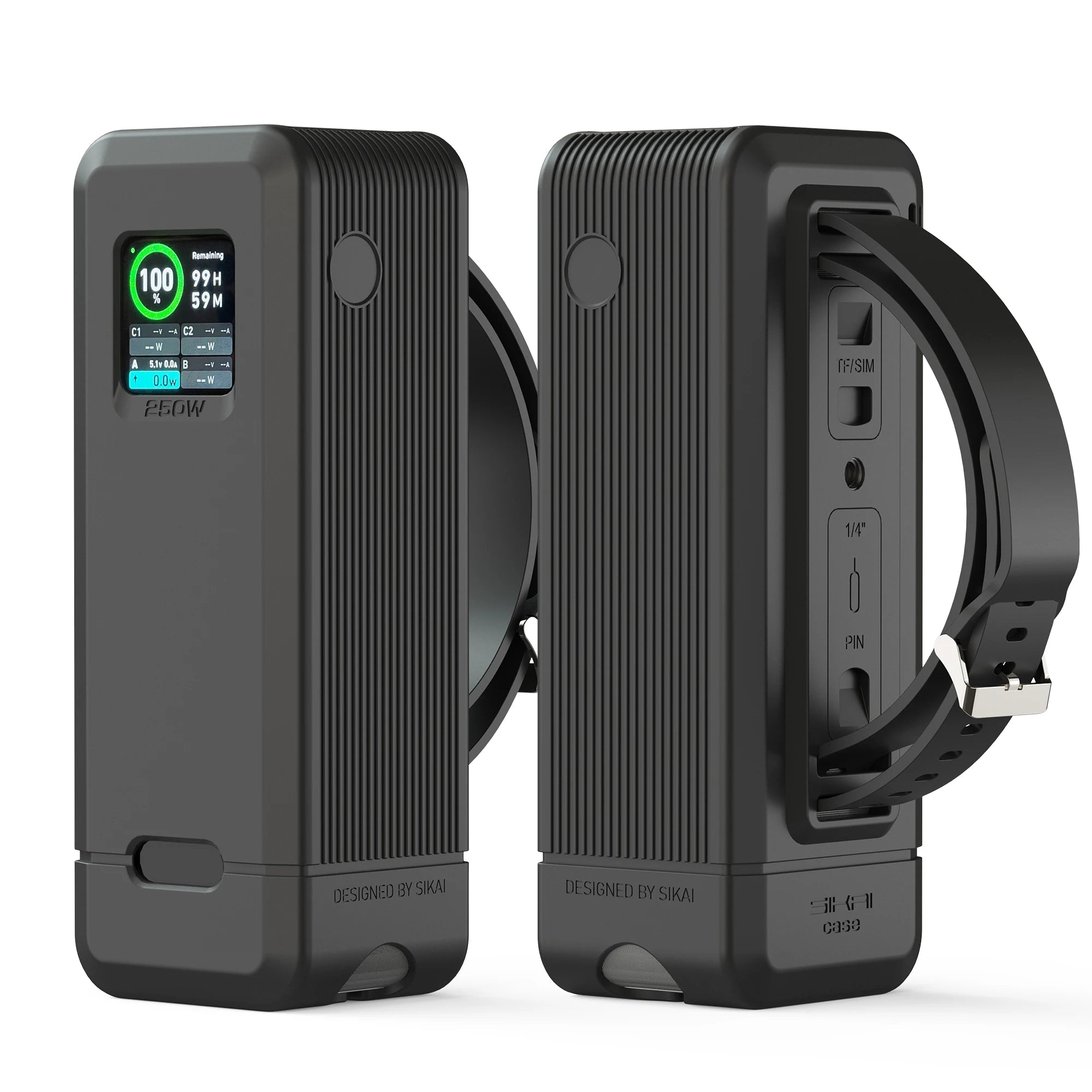 Silicone Case for Anker Prime 27,650mAh 250W/20,000mAh 200W Power Bank TF/SIM card PIN storage Carrying Travel Case Storage Bag