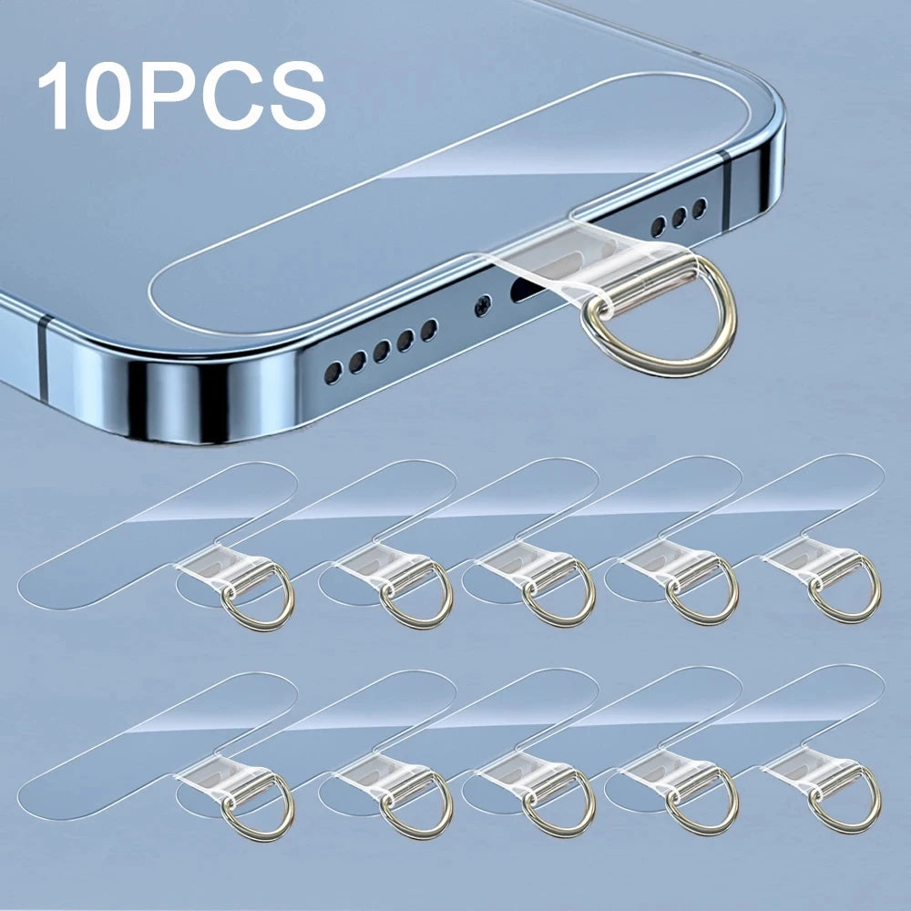 10/5/1Pcs Universal Tpu Mobile Phone Anti-lost Xyun Lanyard Card Gasket Nylon Detachable Phone Hanging Cord Strap Patch Tether