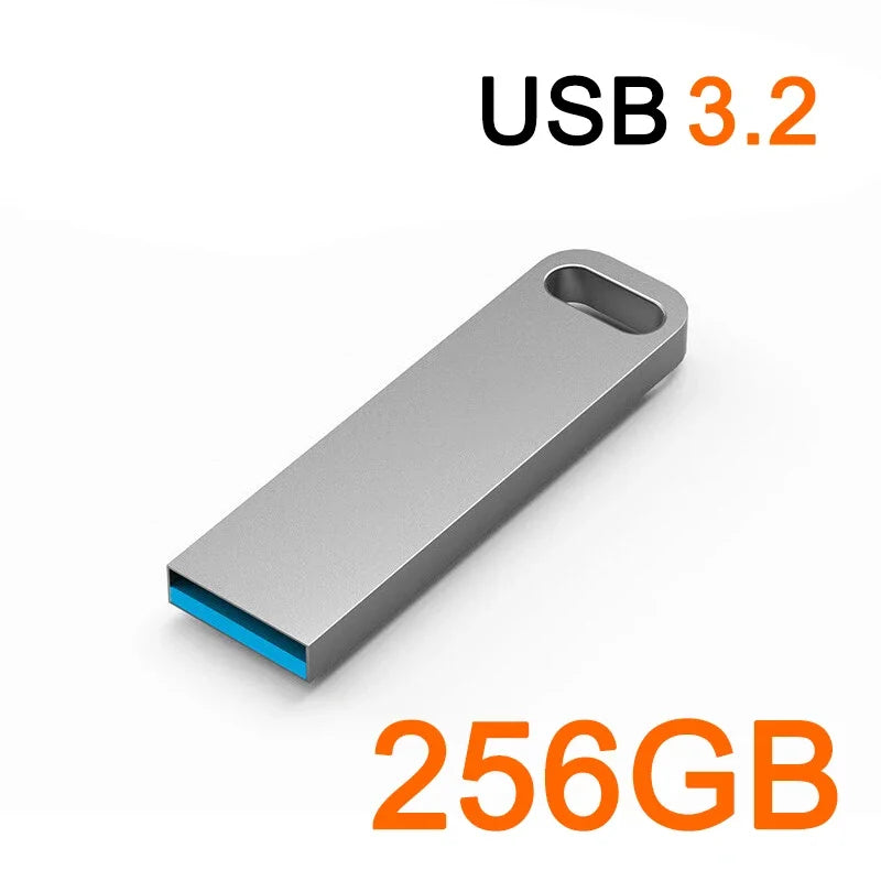 2TB USB 3.2 Flash Drive High Speed Metal U Disk TypeC Memory Stick Waterproof SSD Storage PC Phone Data Transfer Portable 2026