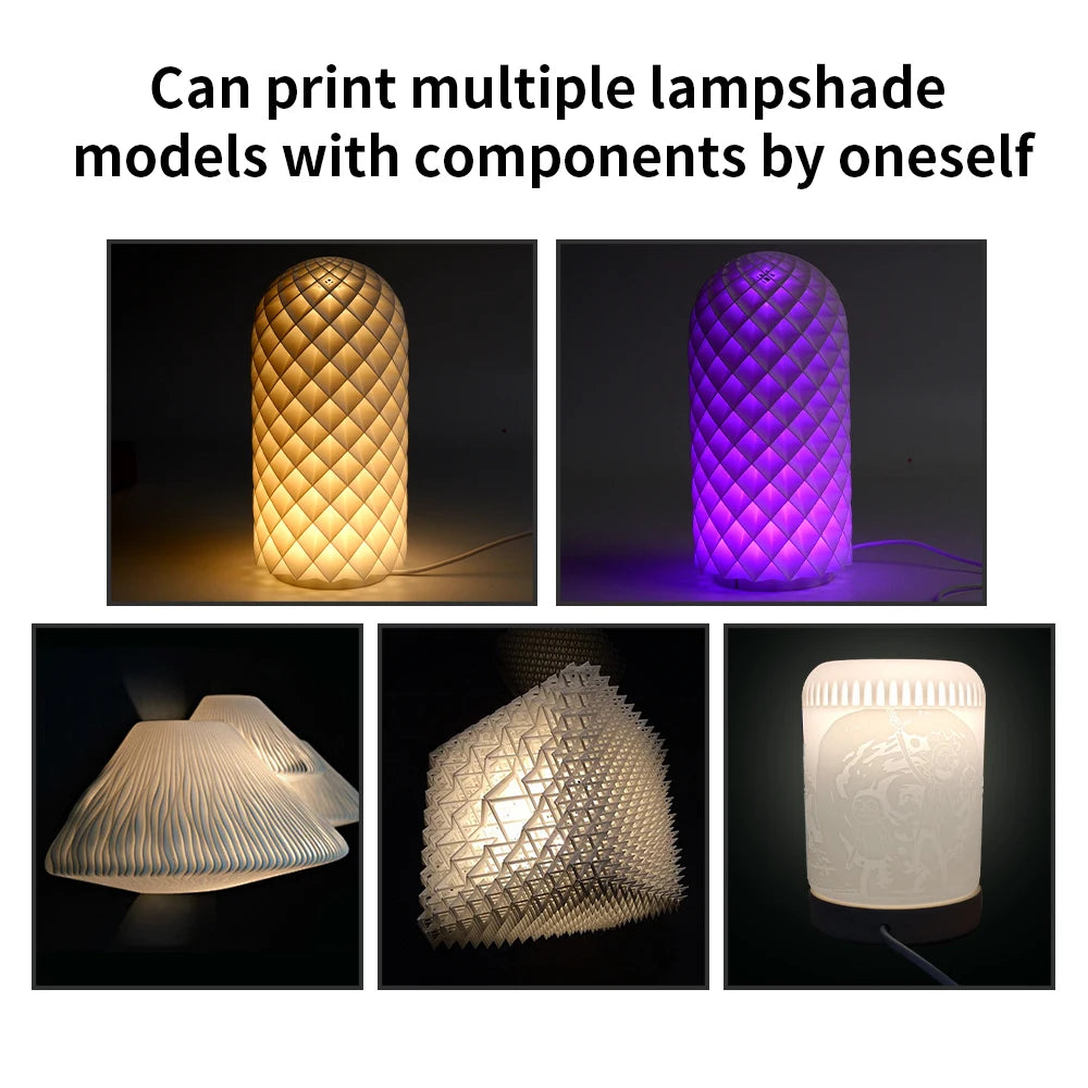 For Bambu Lab Led Lamp Kit Adjustable Light Kit Rgb Light Parts Hardware DIY Model White/Cold/Warm Light Without Lamp Shell 001