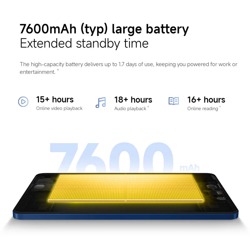 Newest POCO Pad C1 Global Version Tablet 9.7" 2K 120Hz crystal-clear display 7600mAh battery 18W Snapdragon® 6s 4G Gen 2