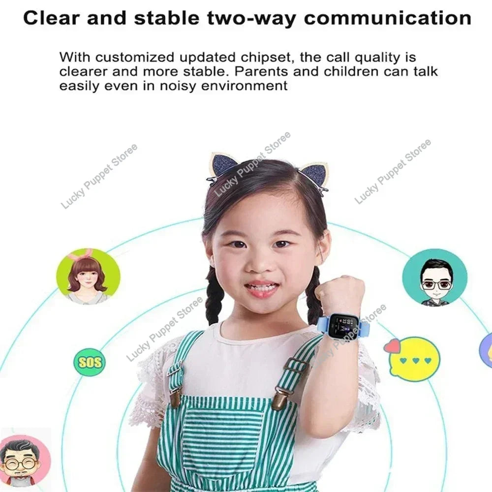 Kids Smart Watch SOS GPS Location Video Call 2G Sim Card For Children SmartWatch Camera Waterproof Watch For Boys Girls
