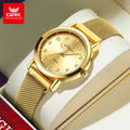 OPK 8115 Women's Watch Simple Fashion Original Quartz Wrist Watch Stainless Steel Mesh Strap Waterproof Watch For Women Reloj