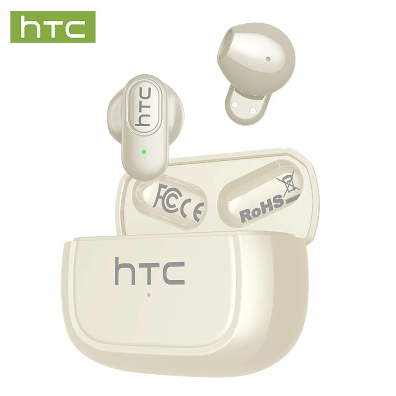 Ai Translation Bluetooth Headphones HTC Wireless Earphones Comfortable Earbuds Clear Sound Quality Earpiece Noise Cancelling Mic