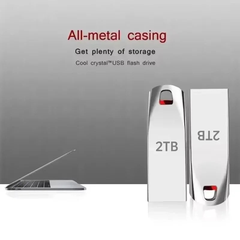 Mini USB 3.2 2TB Flash Drive Super High Speed Data Transfer 1TB Large Capacity Ultra-Fast Portable Storage Sleek Durable U Disk