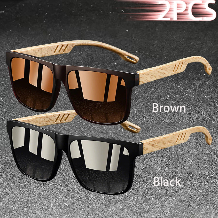 Fashion Vintage Square Square Frame Sunglasses Men Women Fishing Driving Man Luxury Brand Designer Sun Glasses UV400 Eyewear
