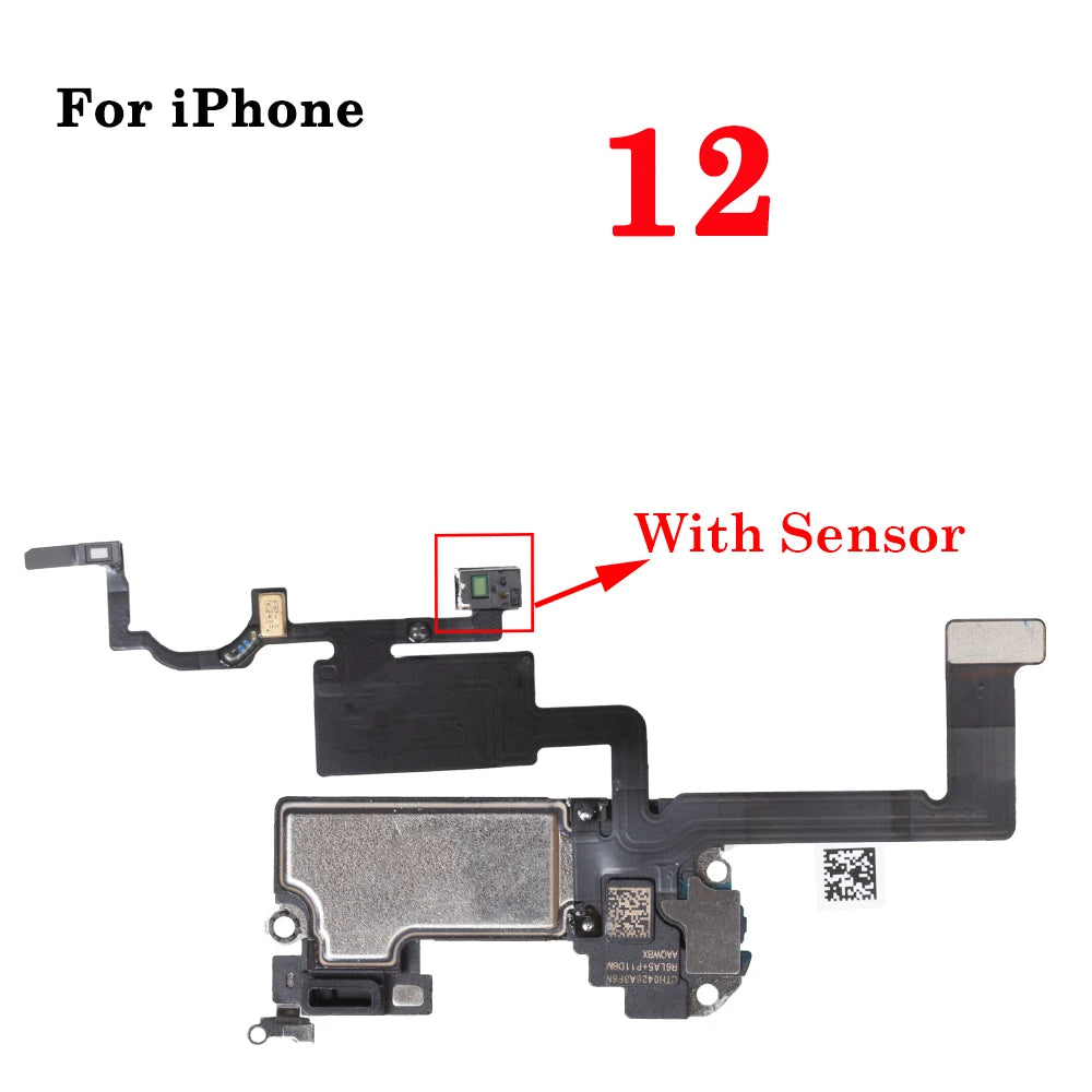 1Pcs Earpiece With Proximity Light Sensor Flex Cable For iPhone X XR XS MAX 11 12 Pro max Mini Ear Speaker Replacement Parts