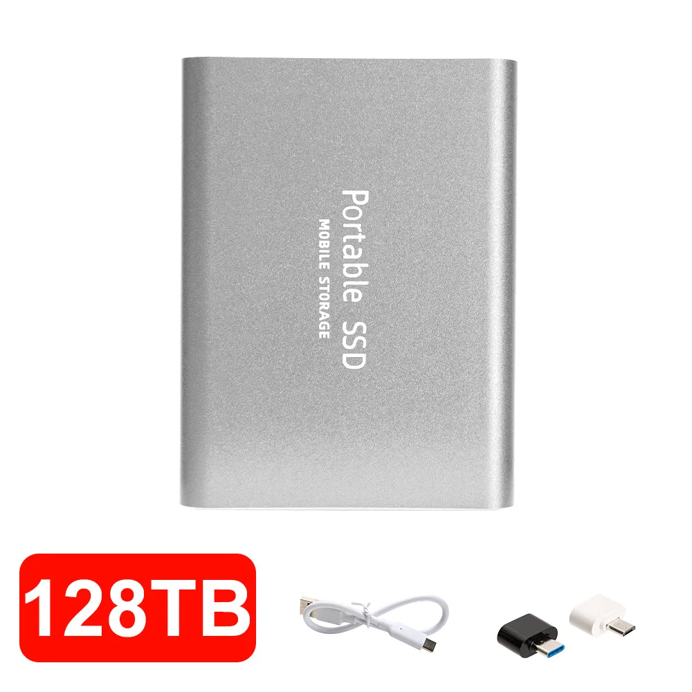 12TB External SSD Portable USB C Solid State Drive Ultra Thin Powerful Performance Game File Storage