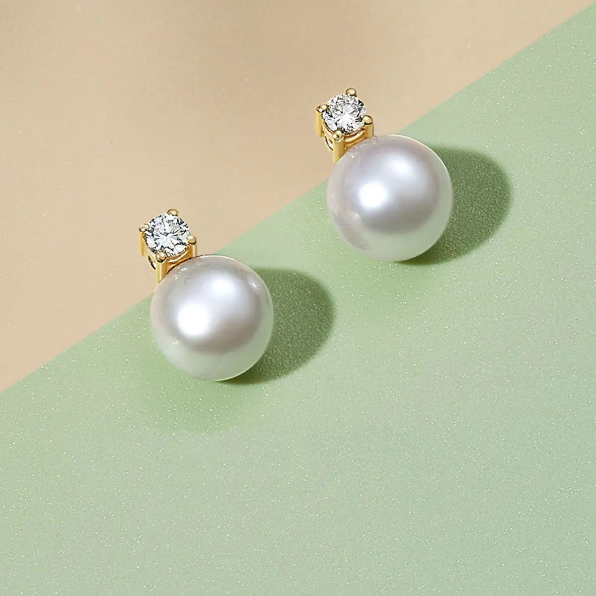 Senlissi-New Fashion 6A Lofty 8-12mm Freshwater Pearl Stud 18k Earrings for Women S925 Sterling Silver Jewelry Girlfriend Gifts