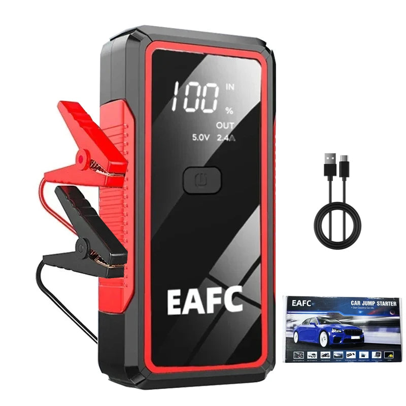 EAFC 2000A / 600A Car Jump Starter Portable Power Bank  Car Battery Booster 12V Auxiliary Starting Device for Diesel Gasoline