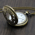 New Bronze Quartz Pocket Watch Retro Alice Theme Pocket Fob Watch Pendant Necklace Pocket Watch Men Womens Gift