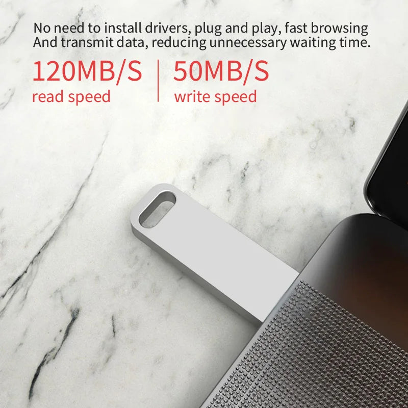 2TB USB 3.2 Flash Drive High Speed Metal U Disk TypeC Memory Stick Waterproof SSD Storage PC Phone Data Transfer Portable 2026