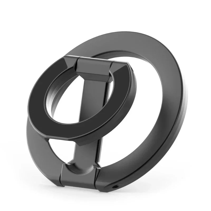Double Magnetic Cell Phone Ring Holder For MagSafe iPhone 16 12 13 14 15 Series Removable Cell Phone Grip Kickstand