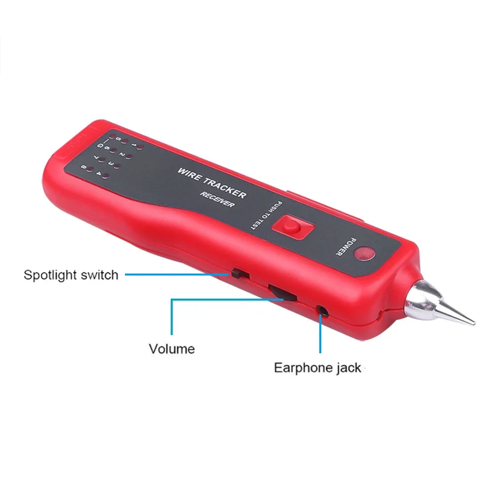 kebidumei LAN Network Cable Tester Cat5 Cat6 RJ45 UTP STP Line Finder Wire Tracker Tracer Diagnose Tone Distance Cable Tester