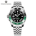 New 1662 PAGANI DESIGN GMT Automatic Watch 40mm Men's Wristwatch Top Brand 100M Waterproof Mechanical Wristwatches for Men Cloc