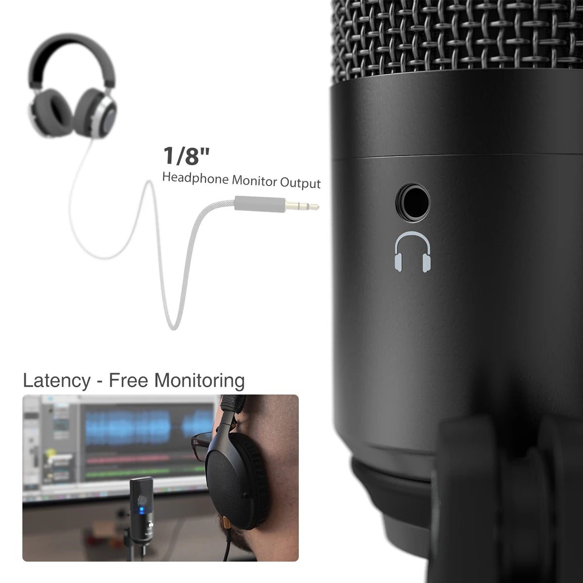 FIFINE K670B USB Microphone with Gain Control for Multipurpose Recording & Podcast, Flash Sale with Limited Stock, Fast Shipping