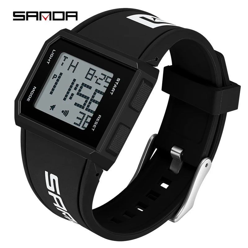 SANDA Brand Men's Watches Fashion Casual Watch for Men Sport LED Digital Wristwatch Waterproof Military Clock Relogio Masculino
