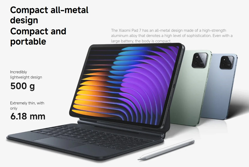 Xiaomi Pad 7 Global Version 11.2 ''Xiaomi HyperAI 144Hz 3.2K Display Snapdragon 7 + Gen 3 Octa core processor 8850mAh