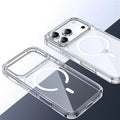 Luxury Clear Shockproof for Magsafe Magnetic Case For iPhone 17 Air 17Pro 17 Pro Max Wireless Charging Shockproof Hard PC Cover