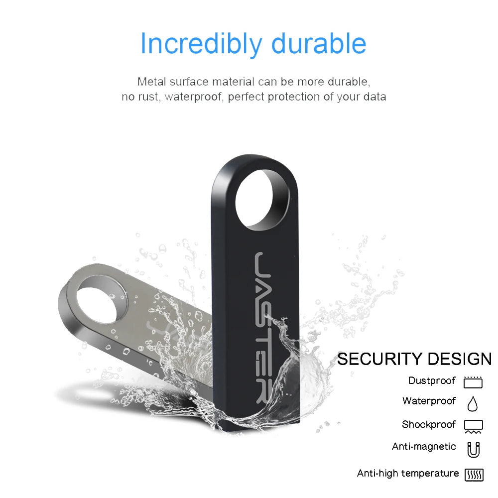 USB Flash Drive 128GB Pendrive 128GB Memory Stick 32GB 4GB Metal 64 GB Pen Drive 8GB USB Stick 16 GB Free Chain USB Flash Drives