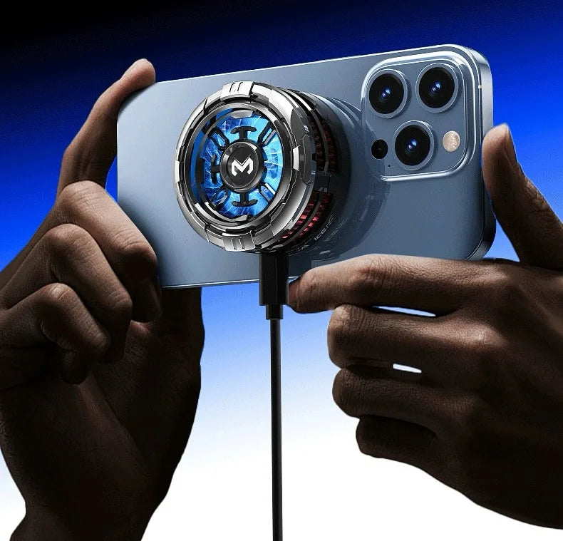 MEMO CX08, Phone Cooler and Wireless Charger, Semiconductor-Based Cooling Fan, Radiator for iPhone & Android Phones