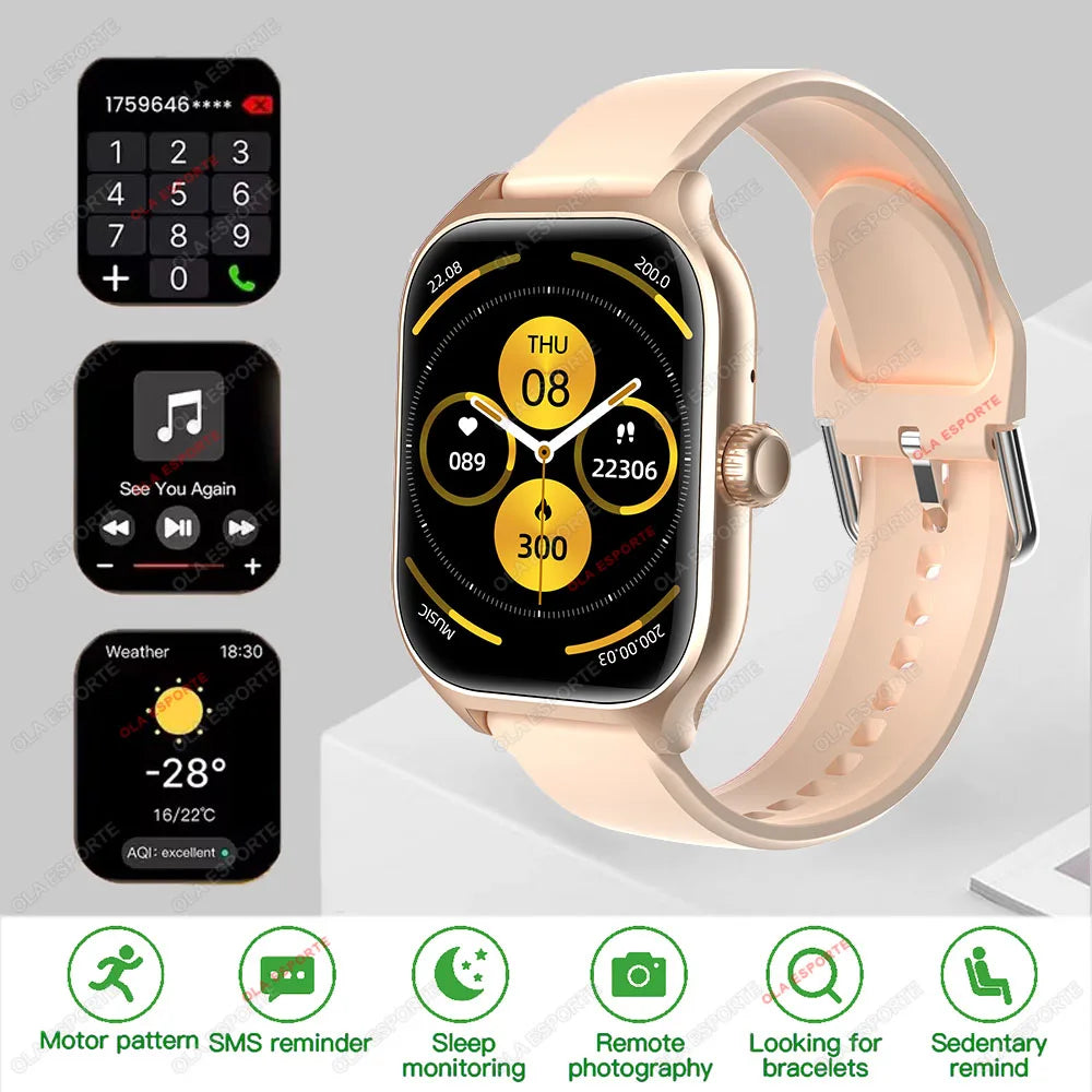 New Smartwatch Global Version GPS Tracker Bluetooth Call Heart Rate Monitor IP68 Waterproof Sports Fitness Smart Watch Men Women