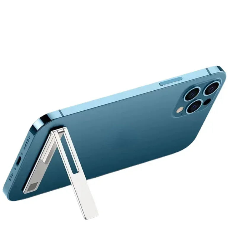 Magnetic Ultra Thin Foldable Mobile Phone Holder Bracket Metal Alloy Desktop Cell Phone Stands Universal Phone Support Kickstand