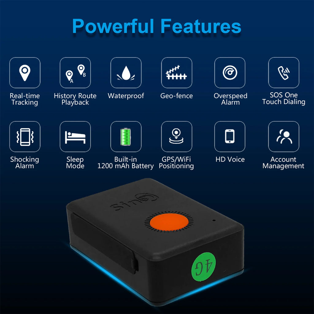 4G SinoTrack ST-904L Mini Builtin Battery Waterproof GPS Tracker for Kid Personal Car Pet Device with Free Tracking APP