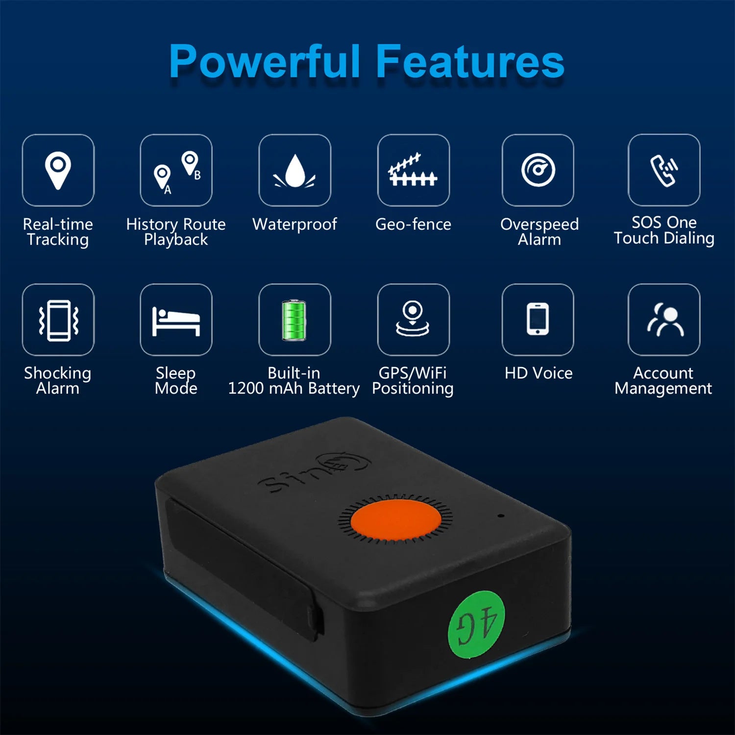 4G SinoTrack ST-904L Mini Builtin Battery Waterproof GPS Tracker for Kid Personal Car Pet Device with Free Tracking APP