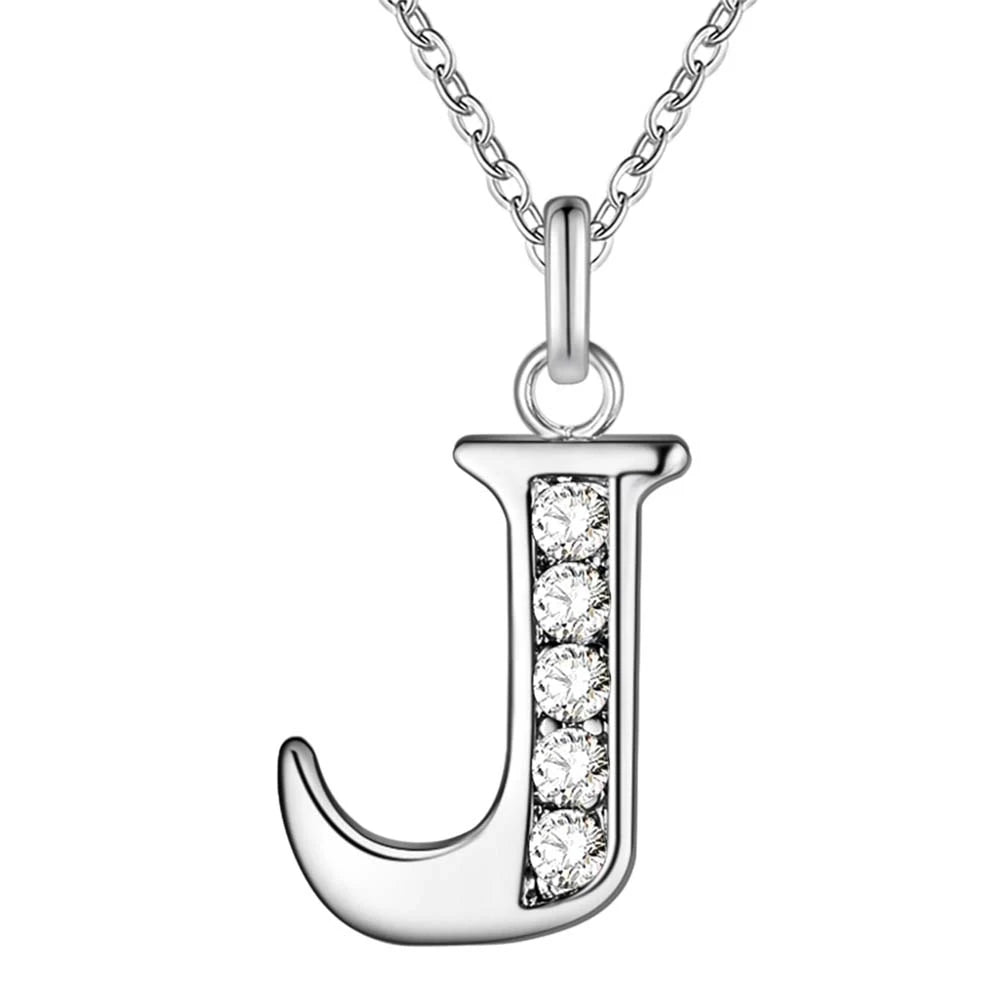 925 Sterling Silver 26 Letters Necklace Pendant for Women Wedding Engagement Jewelry Fashion Classics Gift Party High quality