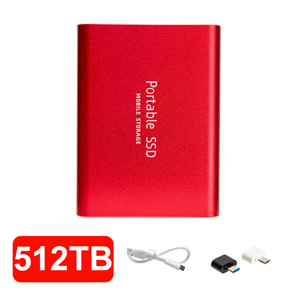 12TB External SSD Portable USB C Solid State Drive Ultra Thin Powerful Performance Game File Storage