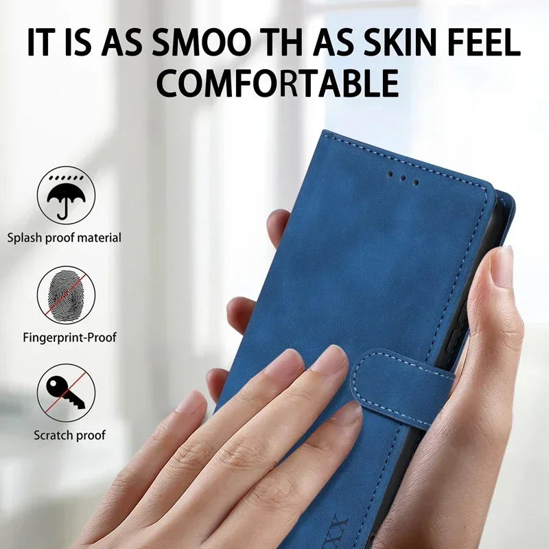 Wallet With Card Slot Support Magnetic Flip Leather Case For Xiaomi Redmi Note 14 Pro+ 14S 13 Pro 12S 12 11S 10 9 Pro 8 7 Cover