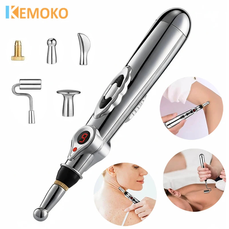 Electronic Acupuncture Pen EMS Muscle Stimulator Tens Point Massager Therapy Massage Pen Meridian Energy Pen Physical Therapy