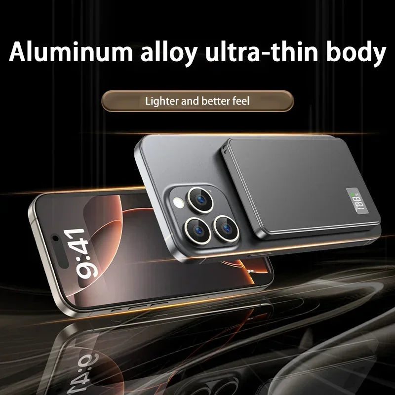 500000mAh Wireless Magnetic Power Bank Fast Charging Portable PD22.5W External Battery for Magsafe for iPhone17 Samsung Xiaomi
