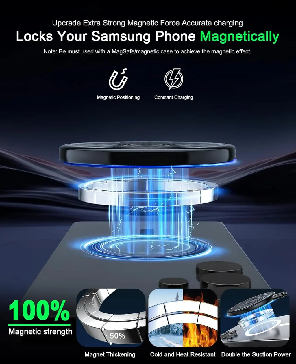 15w Magnetic Wireless Charger Phone Pad For Magsafe iPhone 17 16 15 14 13 12 Pro Max Airpods Pro Magnet Fast Charging Station