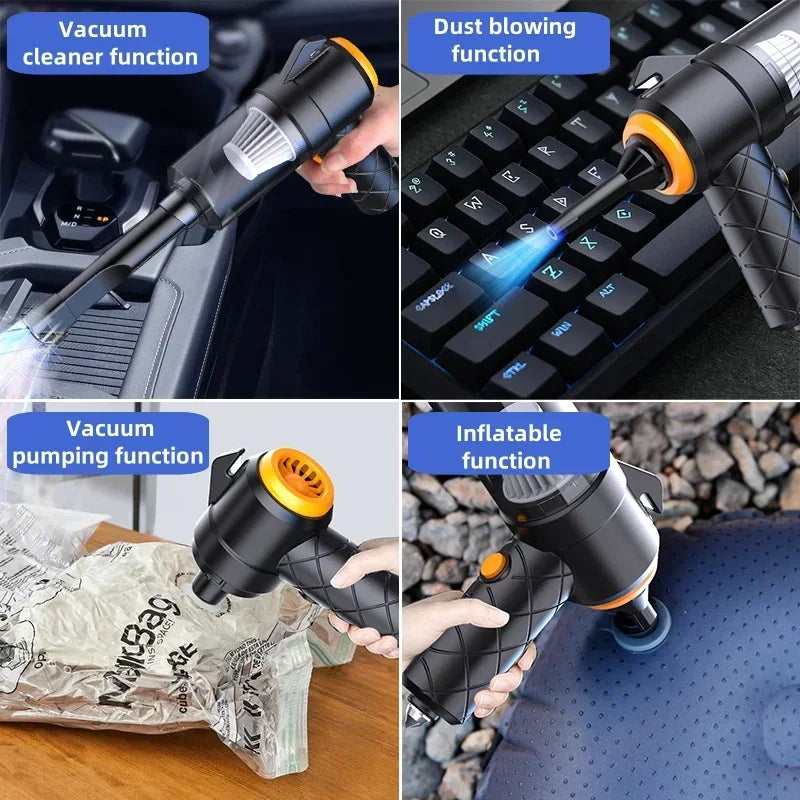 Wireless 6000PA Wireless Car Vacuum Cleaner Household Small Rechargeable Handheld Powerful Vacuum cleaner Home Appliance
