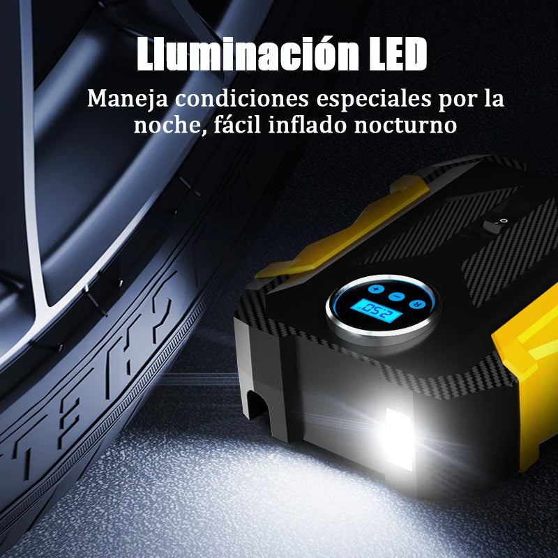 Portable Automobile Air Compressor Digital Tire Inflation Pump LED Lamp Tire Compression Pump Compressor For Car Motorcy