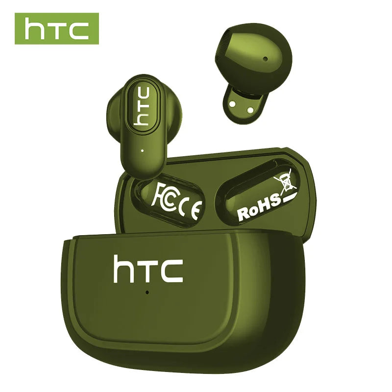 Ai Translation Bluetooth Headphones HTC Wireless Earphones Comfortable Earbuds Clear Sound Quality Earpiece Noise Cancelling Mic