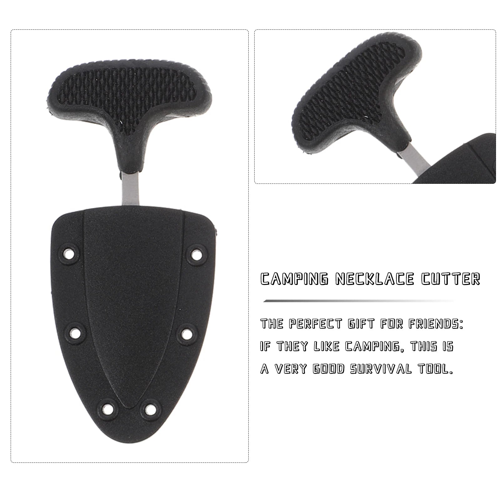 1/2Pcs Multifunctional Necklace Cutters Outdoor Camping Cutters Portable Cutters Hanging Necklace Knife Portable Camping Knife