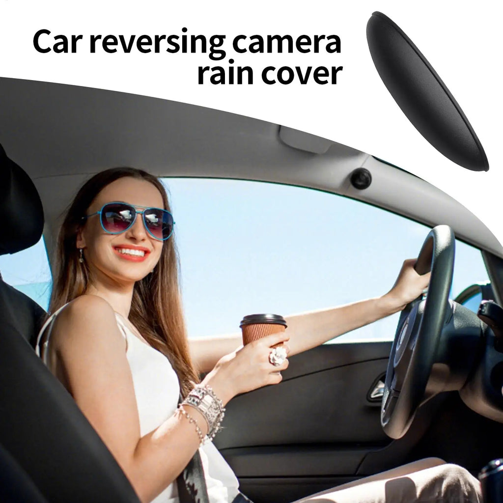 Car Rear Camera Rain Cover ABS Waterproof Rear View Auto Camera Shield Protective Sticker Car Reverse Camera Rain Shade Cover
