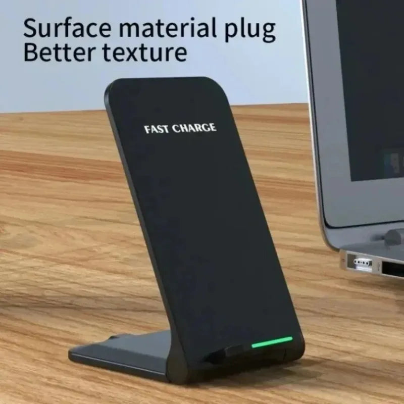 Foldable Wireless Charger Stand Fast Charging Dock Universal Holder For iPhone 17 16 15 14 13 12 Pro Max Samsung Galaxy S25 S24