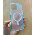 Corrugated Pattern For Magsafe Magnetic Wireless Charge Case For iPhone 15 14 13 17 16ProMax Non-slip Bumper Hard PC Matte Cover