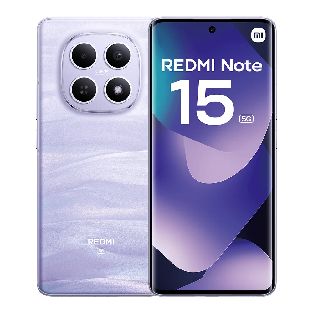 Xiaomi Redmi Note 15 5g European Version 8Gb 256Gb Snapdragon 6 Gen 3, 6.77" Amoled Display, 120Hz,108Mp Ois Camera, 5520Mah, Ip65, Nfc