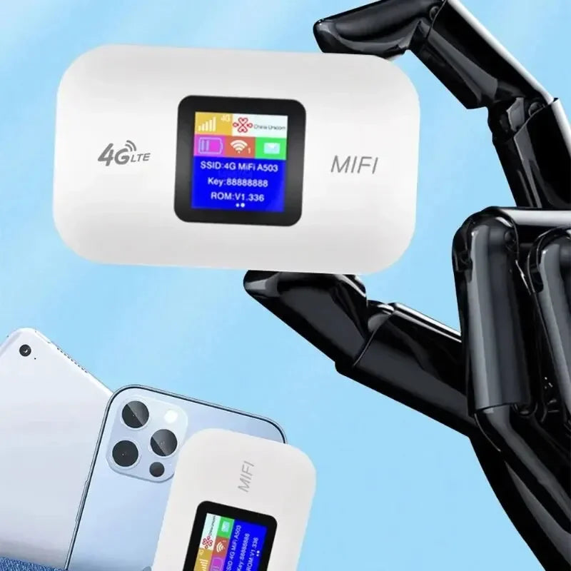 2025 4G Lte Router Wireless Wifi Portable Modem Mini Outdoor Hotspot Pocket Mifi 150mbps Sim Card Slot Repeater 3000mah