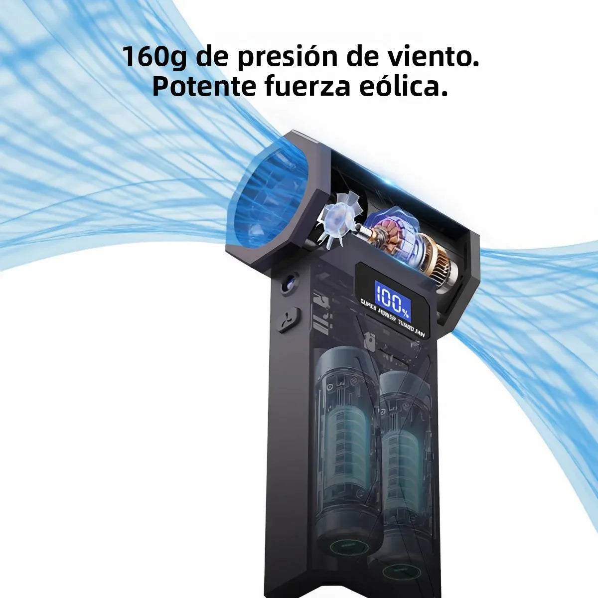 Powerful Air Blower 110000Rpm 4 Gear Adjustable Turbo Jet Blower With Led Light Battery Display Cordless Compressed Air Duster