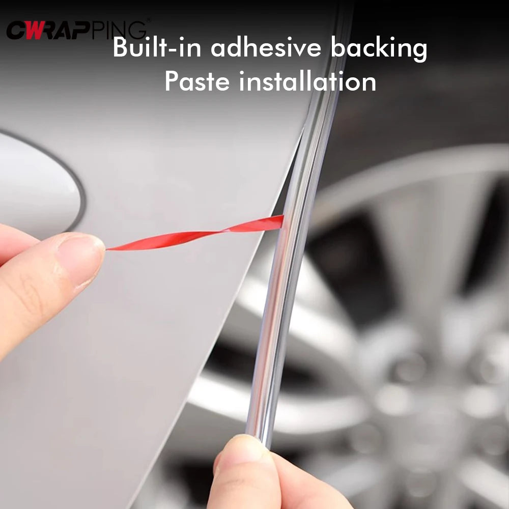 5m Car Door Edge Guards Clear Rubber Seal Protector U Shape Edge Trim Transparent Auto Door Edge Protection for Car Accessories