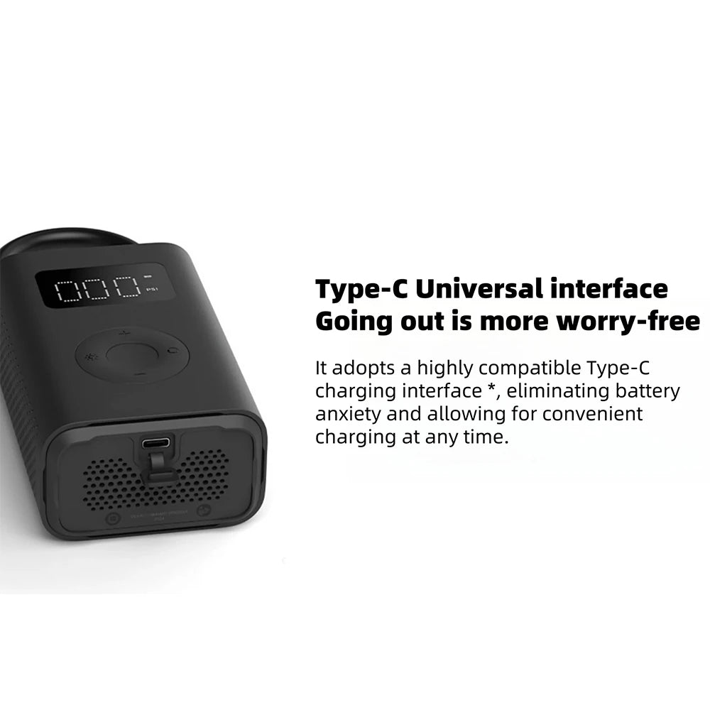 New MIJIA Inflatable Treasur Air Compressor 2D 2000mAh Portable Inflator Air Pump 2D For Bicycle Car Motorcycle Ball  -CN