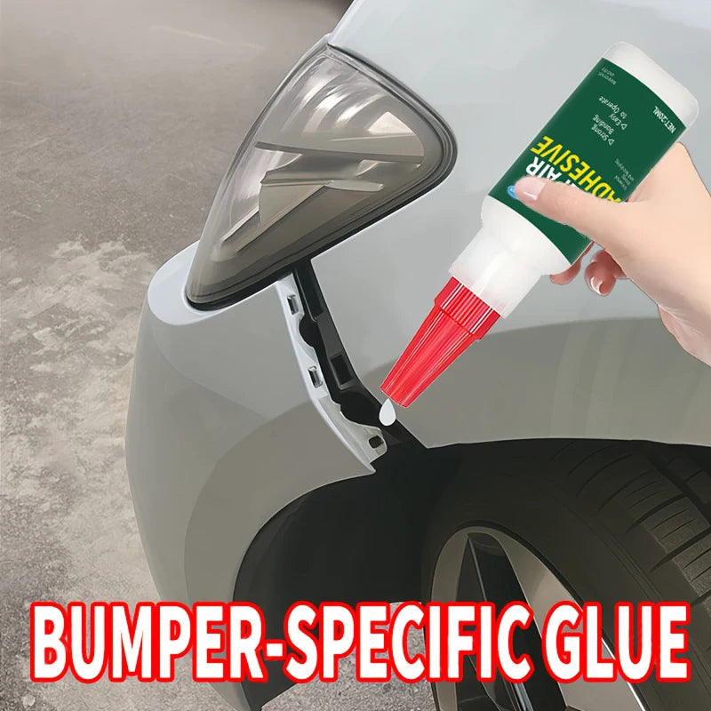 Heavy-Duty Car Bumper Plastic Adhesive - Structural Repair Adhesive for Cracks, Chips, and Impact Damage - No Welding Required, Suitable for Bumpers, Mirror Bases, Exterior Plastic Repair - Recommended by Auto Detailing Techn